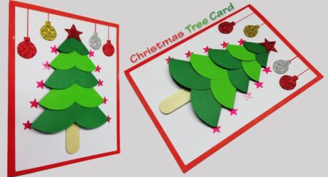 Christmas Greeting Card | 3d Christmas Tree Card | Greeting Cards Latest Design Handmade | #151