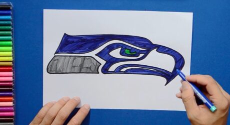Cómo dibujar el logotipo de los Seattle Seahawks [NFL Team]