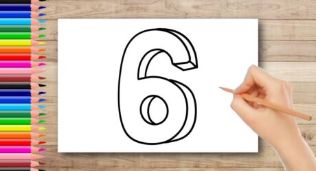 Comment dessiner le numéro ‘6’ en 3D