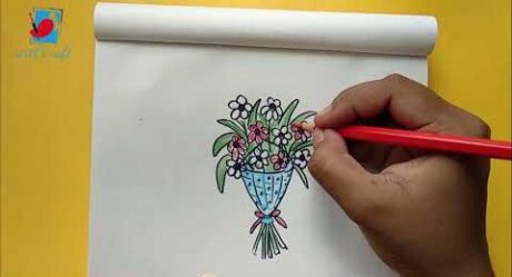 Cómo dibujar ramo de flores