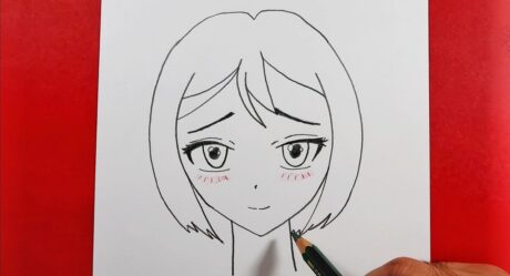 Easy Anime Sketch / Cómo dibujar una chica anime tutorial fácil paso a paso / ma dibujos