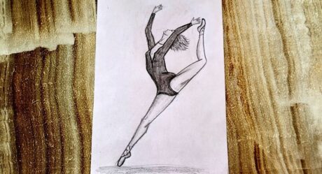 GIRL DOING GYMNASTICS DRAWING FOR BEGINNERS / YENİ BAŞLAYANLAR İÇİN BALE YAPAN KIZ ÇİZİMİ