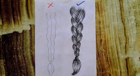 HOW TO DRAW REALISTIC HAIR BRAID / HAIR DRAWİNG / SAÇ ÖRGÜSÜ NASIL ÇİZİLİR / SAÇ NASIL ÇİZİLİR