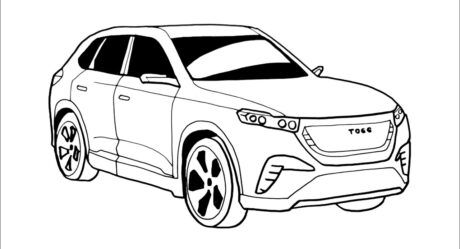Kolay TOGG Araba Çizimi – TOGG Araba Nasıl Çizilir – Pratik Araba Çizimleri 2023