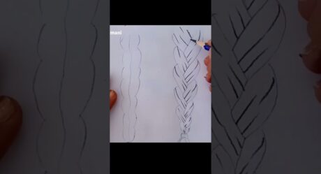 TAMAMINI KANALIMDA İZLEYEBİLİRSİNİZ / REALISTIC HAIR BRAID DRAWING / SAÇ ÖRGÜSÜ NASIL ÇİZİLİR