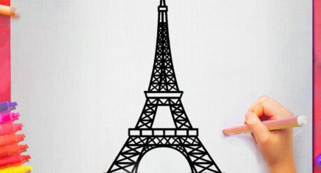 Comment Dessiner La Tour Eiffel De Paris Facile