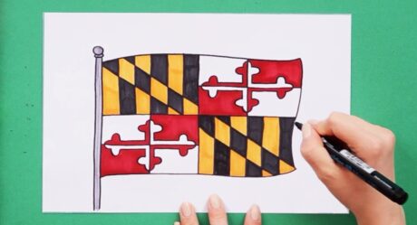 Comment dessiner le drapeau du Maryland