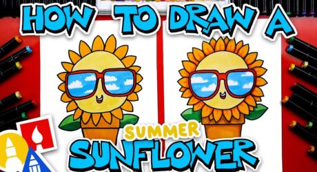 Cómo dibujar un girasol de verano divertido