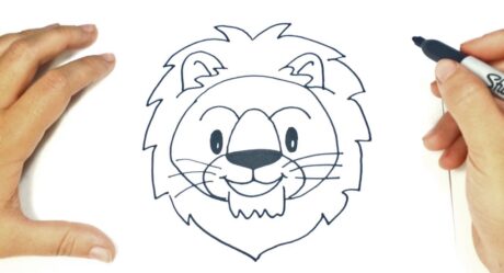 Comment dessiner une tête de lion | Tutoriel de dessin facile de tête de lion