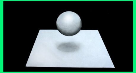 Dibujo 3D más fácil en 2 minutos | Dibujo de ilusión óptica de bola 3D